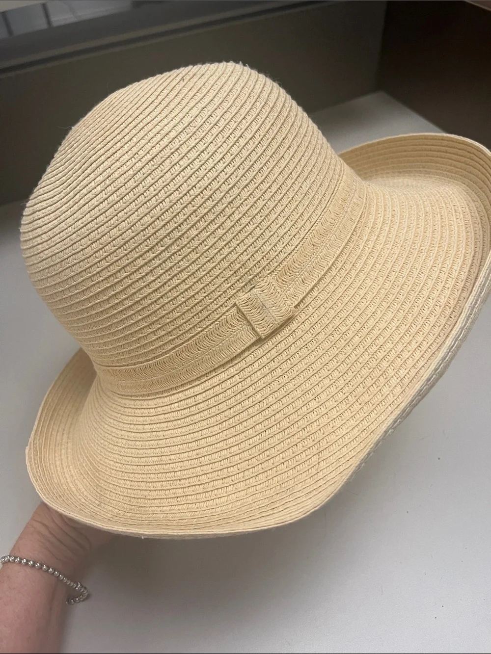 A New Day Classic Wide-Brim Straw Sun Hat - Cream